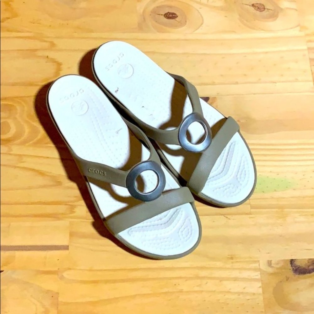 Crocs Sandals Beige Size 6